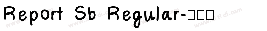 Report Sb Regular字体转换 Report Sb Regular字体转换